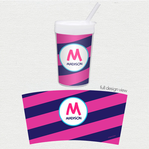 Fun Initials Magenta Toddler Cup