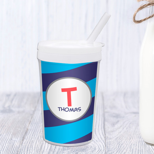 Fun Initials Blue Toddler Cup