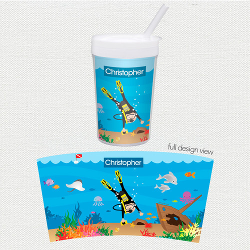 Under the Sea Boy Toddler Cup