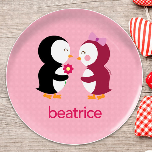 Penguins in Love Kids Plates