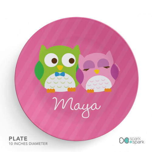 Sweet Owls Kids Plates