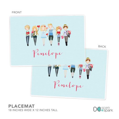 Group of Love Kids Plates
