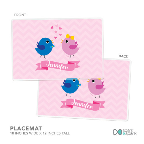 Sweet & Cute Birds Kids Placemat