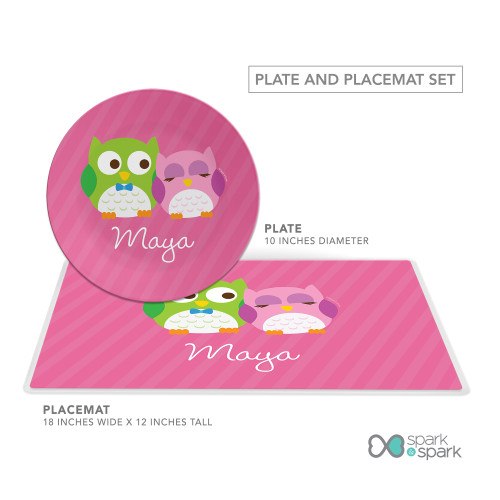 Sweet Owls Kids Placemat