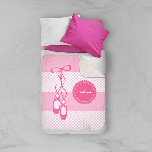 My Ballerina Shoes Sherpa Blanket