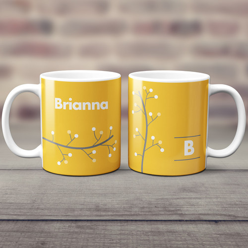 Modern Thin Tree Ceramic Mug