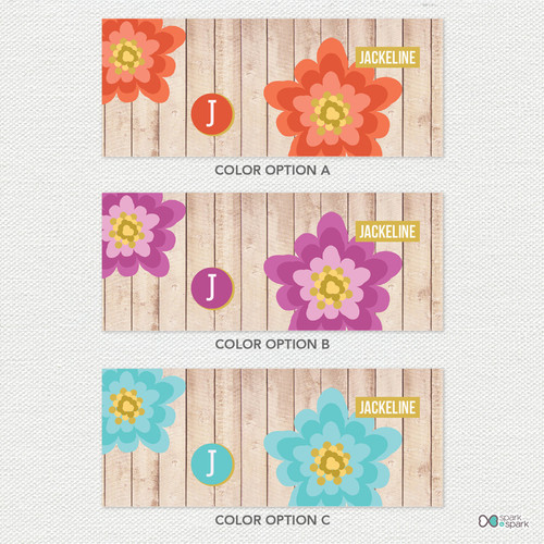 Rustic Flower Ceramic Mug