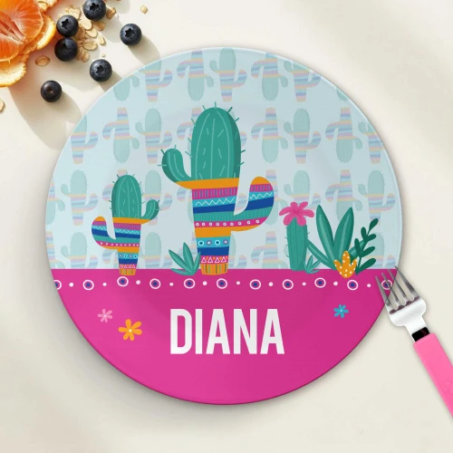 Cactus Fiesta Kids Plates