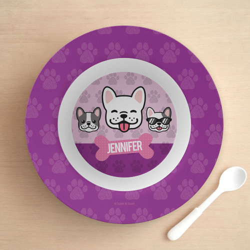 Doggy Crew Purple Kids Bowl
