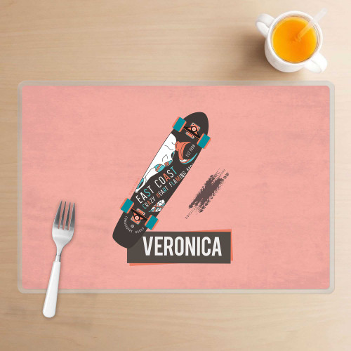 Urban Skate Pink Kids Placemat