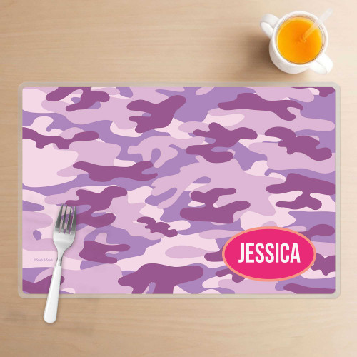 Purple Camouflage Kids Placemat