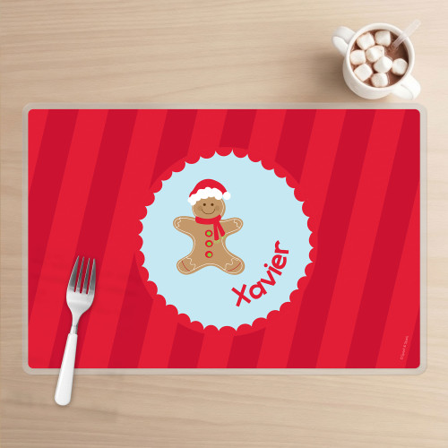 Xmas Cookie for me - Blue Kids Placemat