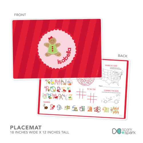 Xmas Cookie for me - Pink Kids Placemat