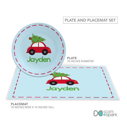 Here Comes The Xmas Tree Kids Placemat