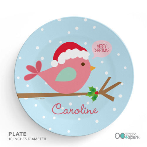 Cute Xmas Birdie Kids Placemat