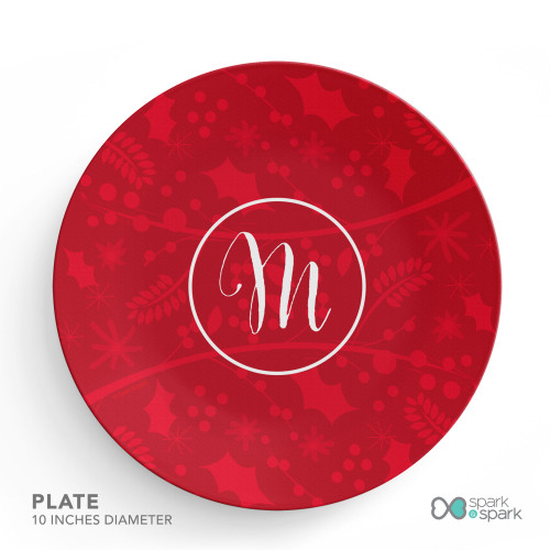 Christmas Initial Holiday Placemat
