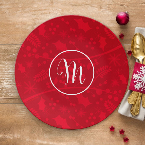 Christmas Initial Holiday Placemat