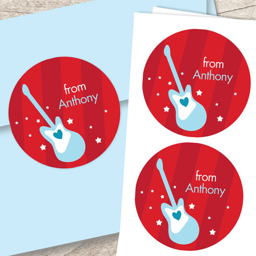 You Rock My World Valentine Address Labels