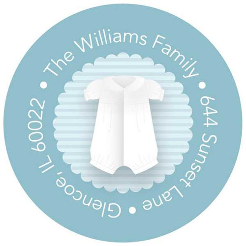 Cute Baptism Gown Christian Address Labels