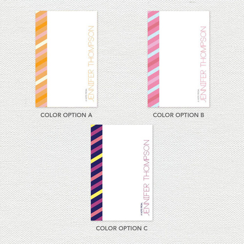 Bold Lines Custom Notepad