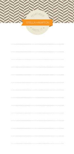 Up And Down Personalized List Pad