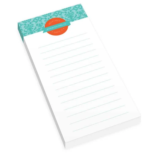 Blue Victorian Ways Personalized List Pad