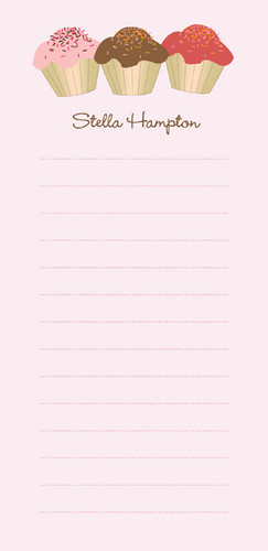 Yummy Treats Personalized List Pad