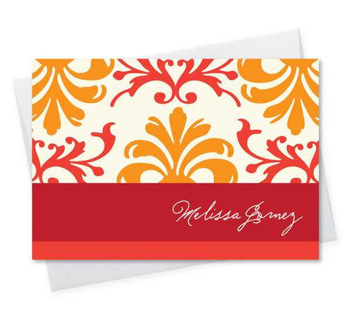 Beautiful 4X6 Notecard | Orange Mood