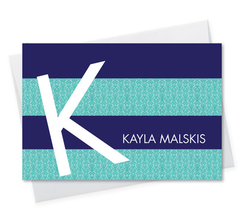 Awesome Personalized Stationery For Men | Fun Turquoise