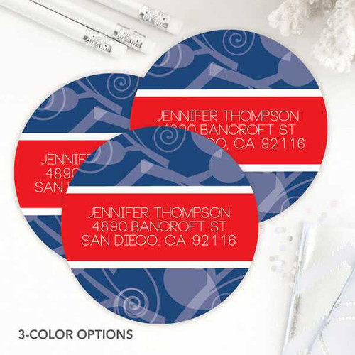 Leaves and Swirls Label Set