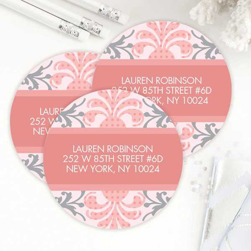 Damask Style Label Set
