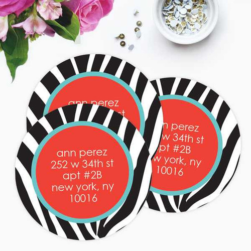 Zebralicious Label Set