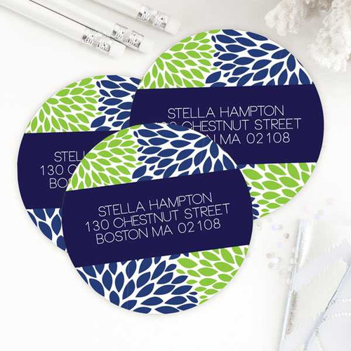 Bold Flowers Label Set