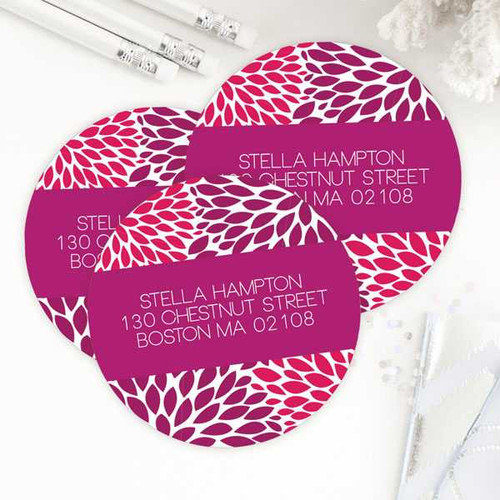 Bold Flowers Label Set