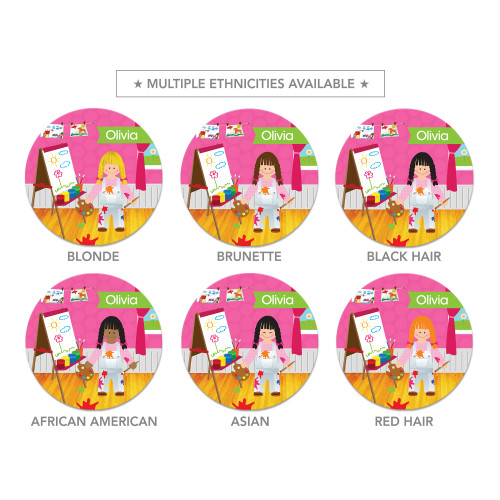 Artist At Work Kids Plates
