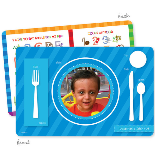 My own boy table set light blue Kids Placemat