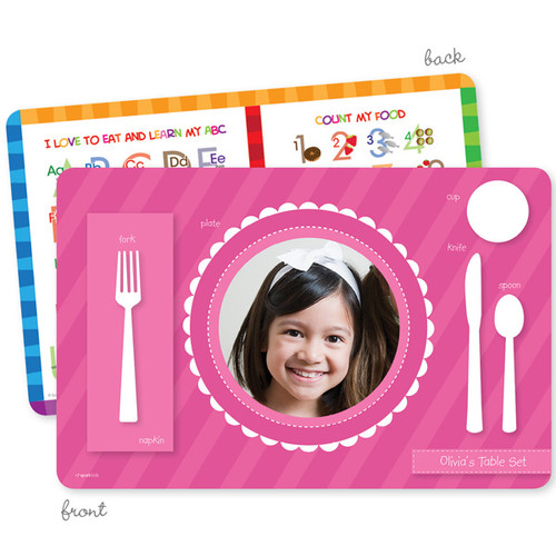 My own girl table set scallop pink