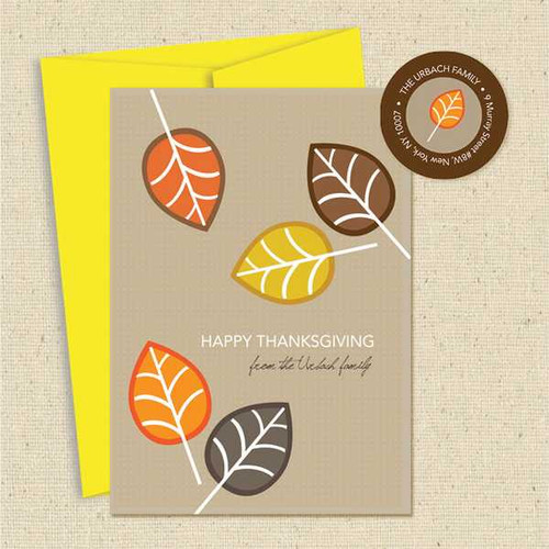 Shown with optional sunshine envelope & matching return address label