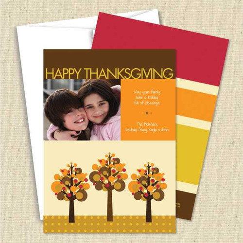 Front and back (optional) with white envelope
