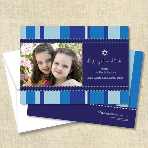Front and back (optional) with white envelope