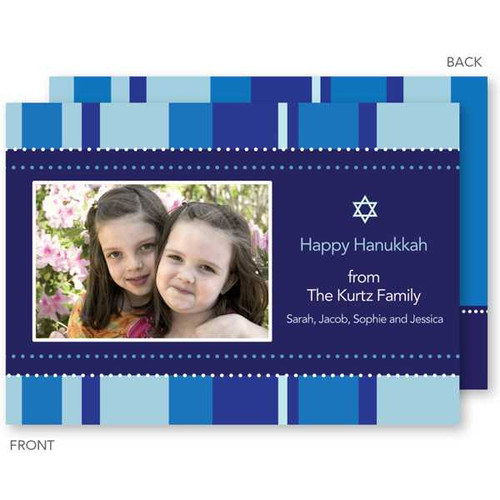 Happy Hanukkah Cards | Hanukkah Stripes
