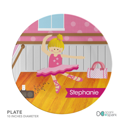 Ballerina Studio Custom Plate for Girls