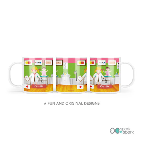 Doctor's Visit Custom Plate for Girls