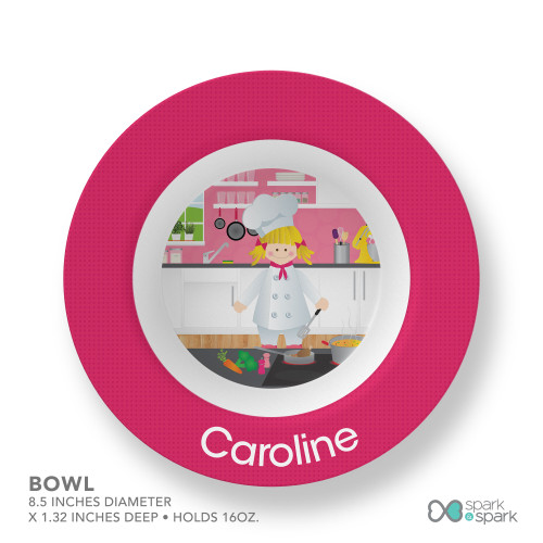 A Girl Chef's Taste Custom Plate for Girls