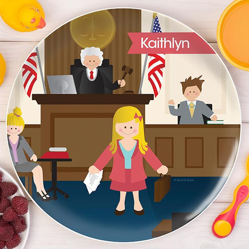 Legally Correct Girl Kids Plates