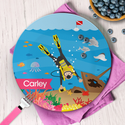 Under The Sea Girl Kids Plates