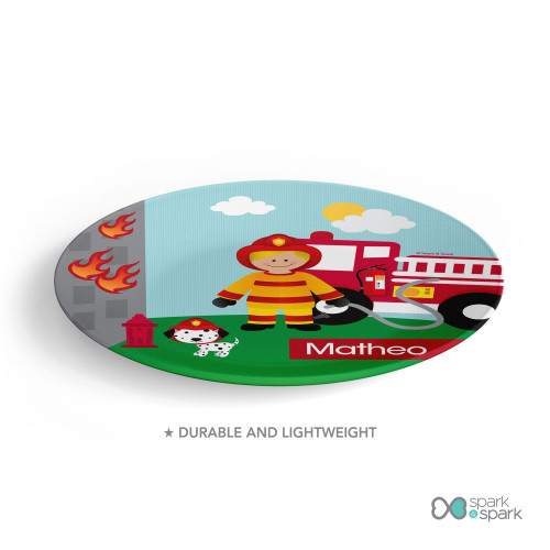 Call A Firefighter Kids Plates
