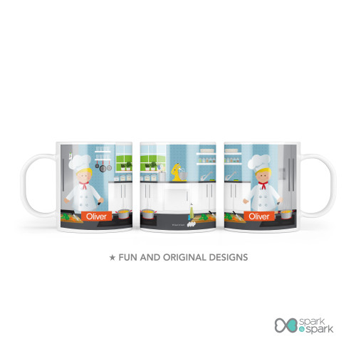 A Boys Chef's Taste Kids Plates
