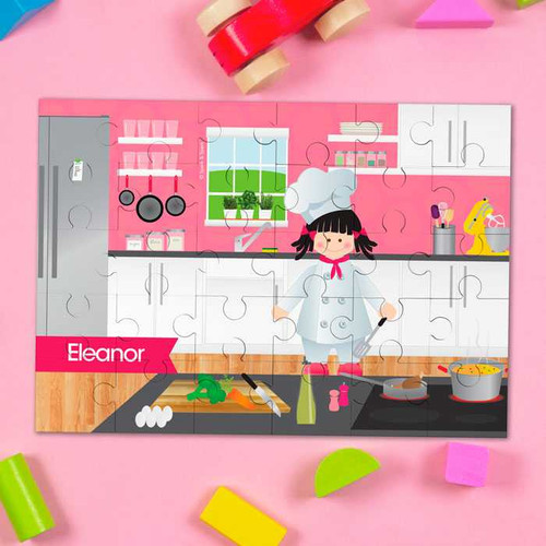 A Girl Chef's Taste Personalized Puzzles