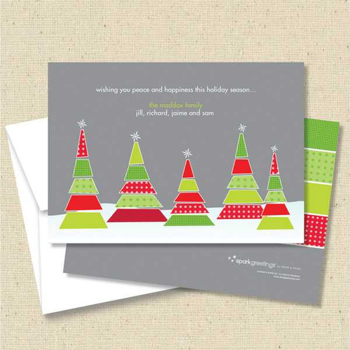 Front and back (optional) with white envelope